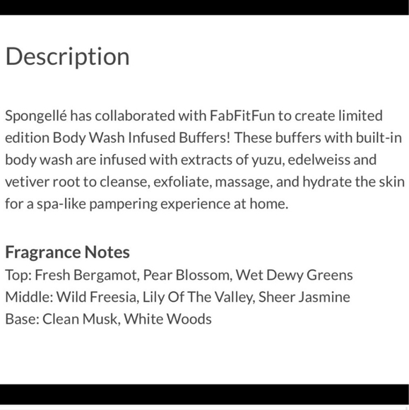 NIB Spongelle-All in One Beauty Treatment, 3oz, Pikake Bloom - Picture 4 of 7